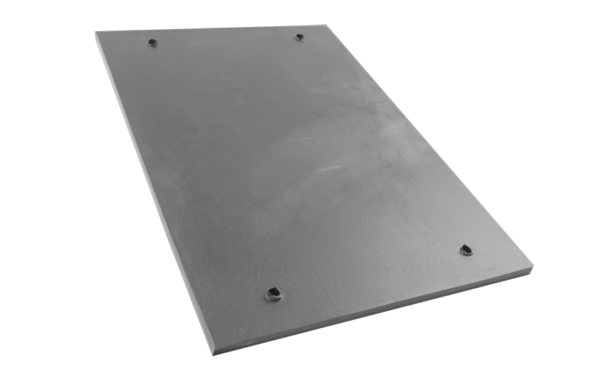 Rubber plate suitable for JAB BECKER dimensions 380 x 260 x 13 mm