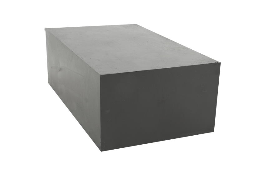 Rubber block with wooden core for universal use on scissor lifts dimensions 220 x 140 x 85 mm