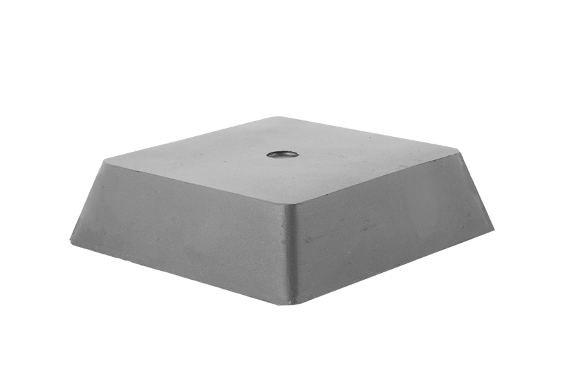 Rubber block for JAB BECKER, AUTOP universal use on scissor lifts dimensions 150 x 150 x 40 mm