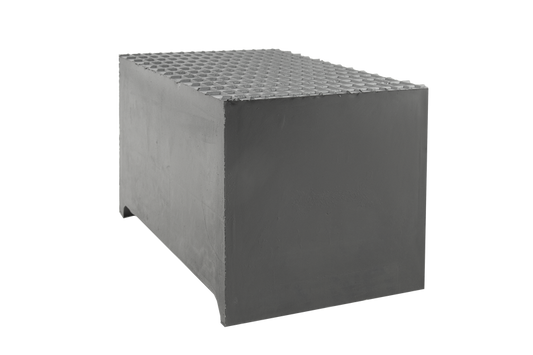 Rubber block with wooden core for ZIPPO universal use on scissor lifts dimensions 231 x 140 x 140 mm