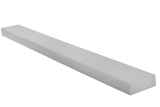 Schrägansicht eines weißen, rechteckigen Polymerklotzes (Artikelnummer PE-900-SH-49) zum Heben von Fahrzeugen.